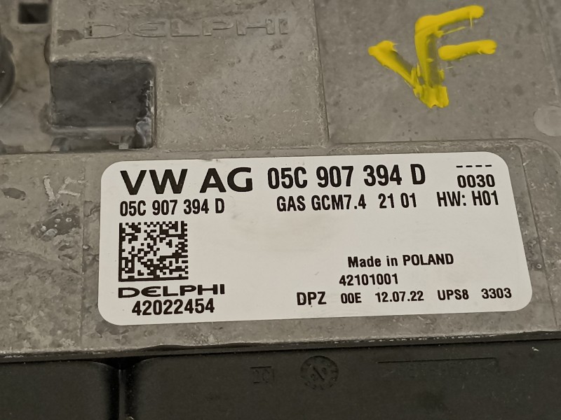 Recambio de centralita motor uce para seat arona xperience referencia OEM IAM 05C907394D 42022454 GCM7.4