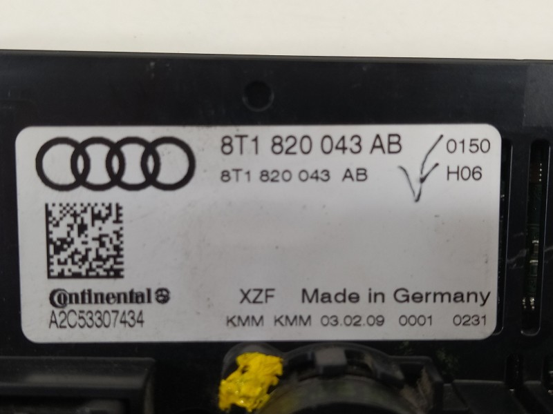 Recambio de mando climatizador para audi q5 (8r) 2.0 tfsi (155kw) referencia OEM IAM 8T1820043AB  