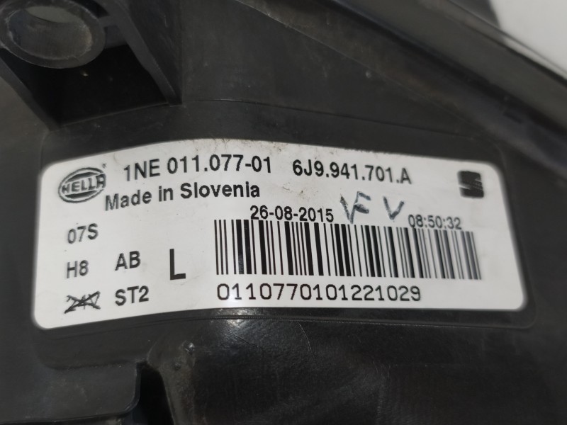 Recambio de faro antiniebla izquierdo para seat leon (5f1) i-tech ecomotive referencia OEM IAM 6J9941701A  