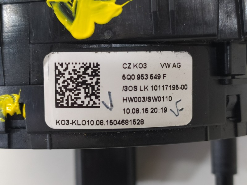 Recambio de anillo airbag para seat leon (5f1) i-tech ecomotive referencia OEM IAM 5Q0953549F  