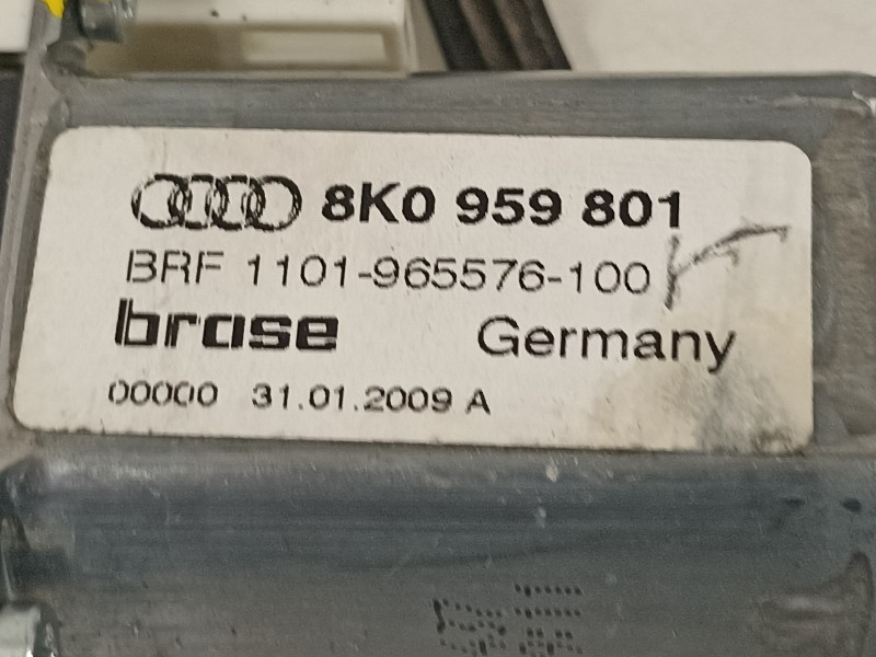 Recambio de elevalunas delantero izquierdo para audi q5 (8r) 2.0 tfsi (155kw) referencia OEM IAM 8K0959801  