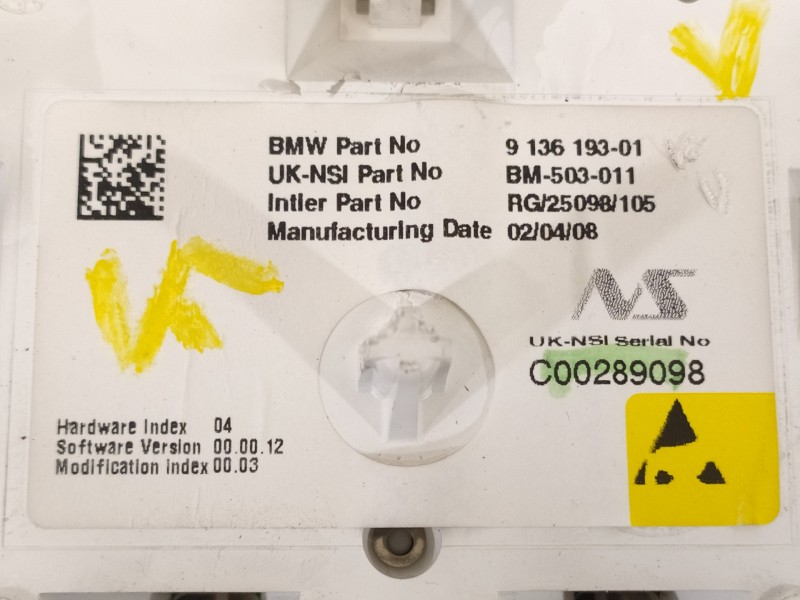 Recambio de cuadro instrumentos para mini mini (r56) one referencia OEM IAM 9136193  