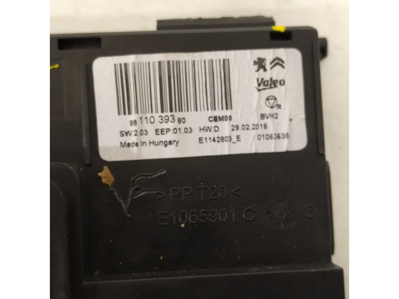 Recambio de modulo electronico para citroën c4 grand picasso feel referencia OEM IAM 9811039380  