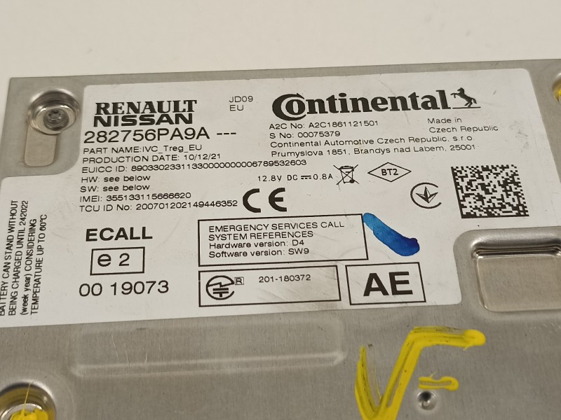 Recambio de modulo electronico para nissan juke (f16) referencia OEM IAM 282756PA9A A2C1861121501 