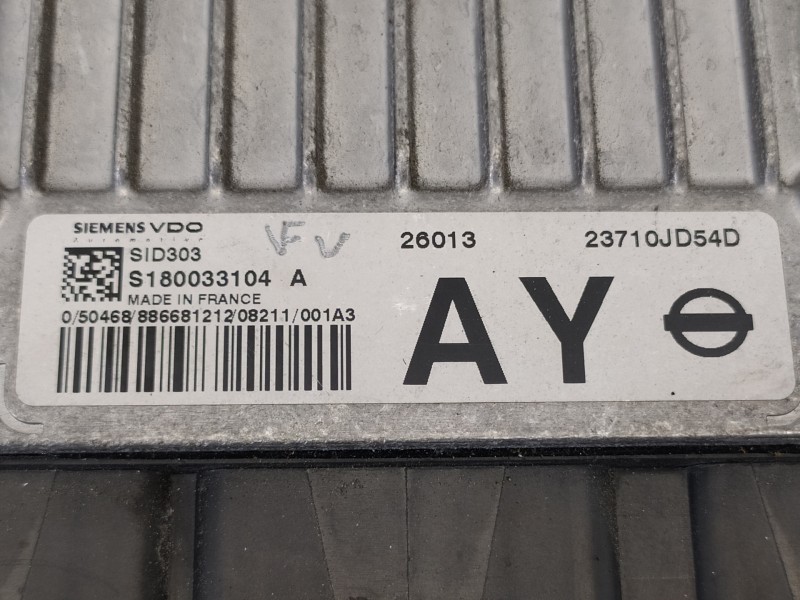 Recambio de centralita motor uce para nissan qashqai (j10) acenta referencia OEM IAM 23710JD54D  