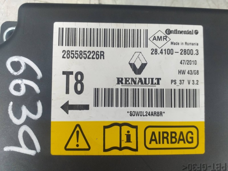 Recambio de kit airbag para renault megane iii berlina 5 p emotion referencia OEM IAM 985100007R 285585226R 