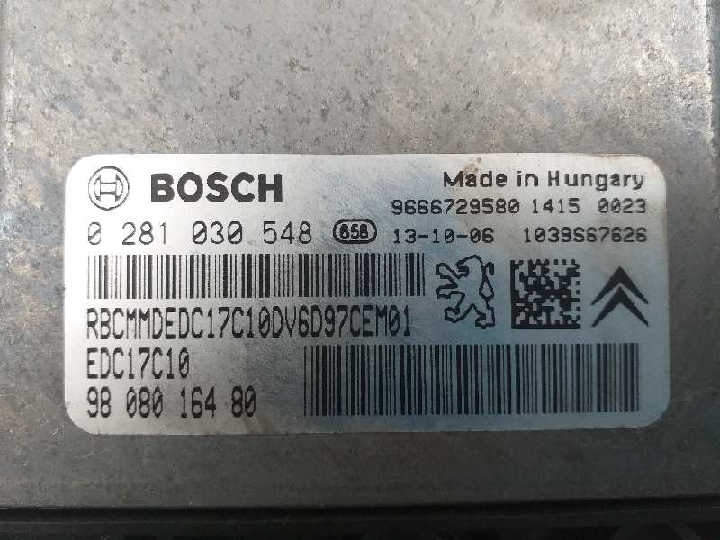 Recambio de centralita motor uce para peugeot 308 access referencia OEM IAM 9808016480 0281030548 