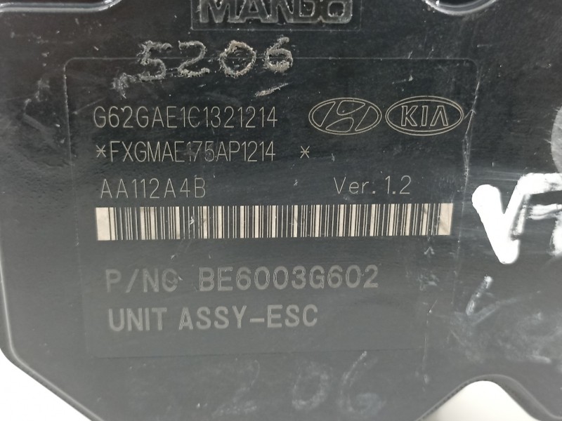 Recambio de abs para hyundai veloster tecno referencia OEM IAM 589202V200 BH6013G600 