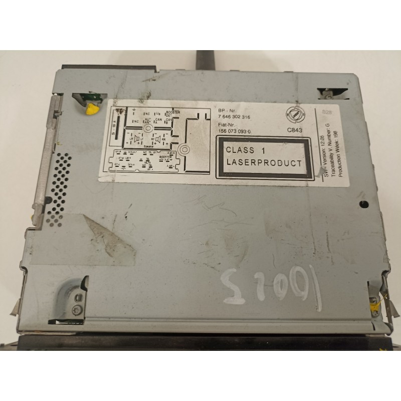 Recambio de sistema audio / radio cd para alfa romeo 159 sportwagon (140) 1.9 jtdm 16v / selective referencia OEM IAM 7646302316