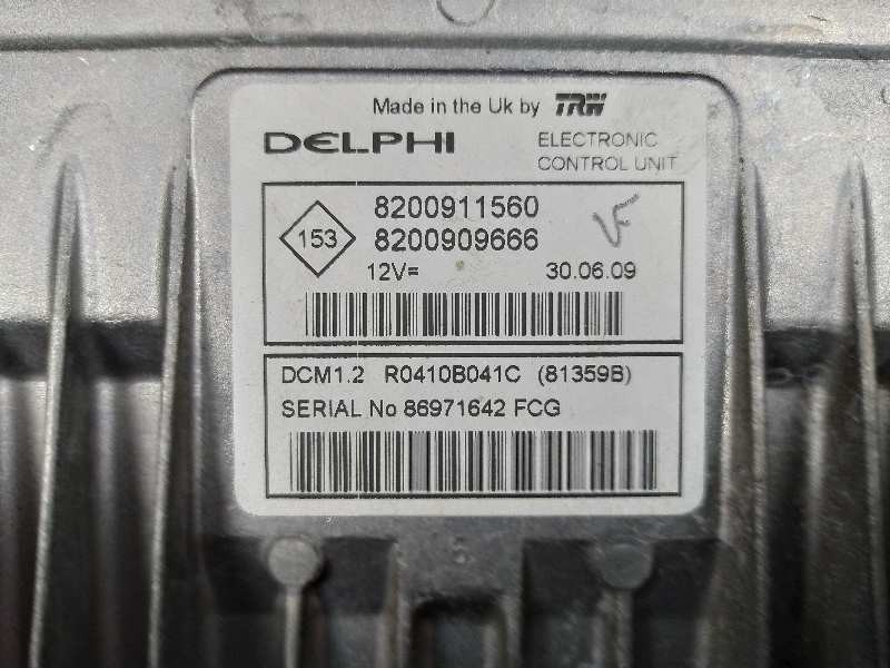 Recambio de centralita motor uce para renault clio iii expression referencia OEM IAM 8200911560 8200909666 