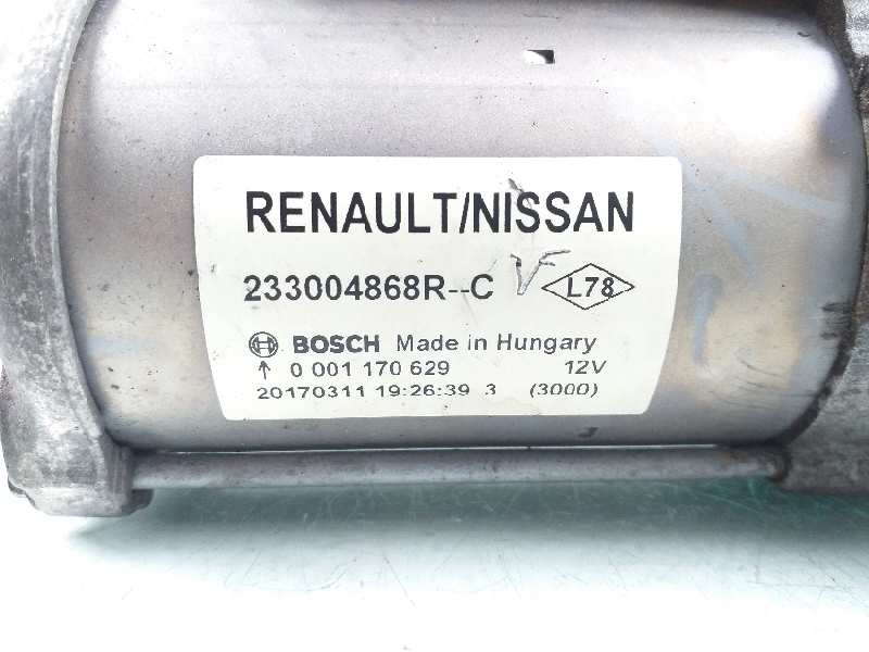 Recambio de motor arranque para renault megane iv berlina 5p life referencia OEM IAM 233004868R 0001170629 