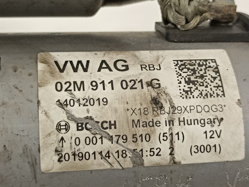 Recambio de motor arranque para volkswagen up gti referencia OEM IAM 02M911021G  