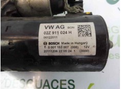 Recambio de motor arranque para audi a3 (8p) 1.6 tdi attraction referencia OEM IAM 02Z911024H 0001153007  2