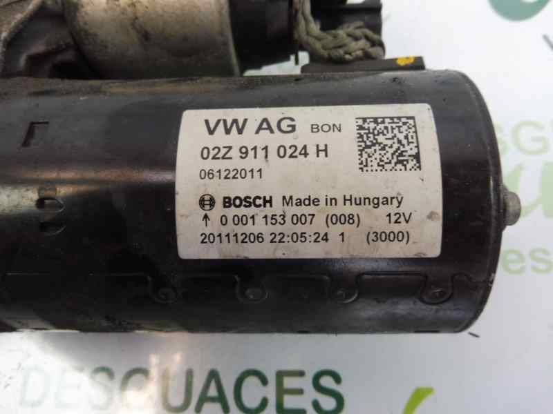 Recambio de motor arranque para audi a3 (8p) 1.6 tdi attraction referencia OEM IAM 02Z911024H 0001153007 