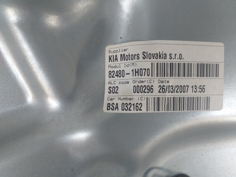 Recambio de elevalunas delantero derecho para kia cee´d active referencia OEM IAM 824801H070  