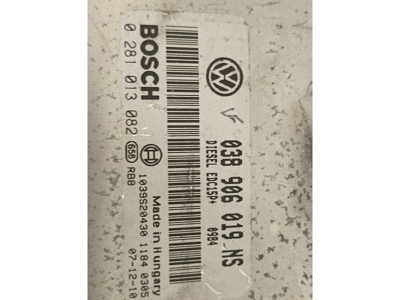 Recambio de centralita motor uce para skoda fabia (5j2 ) style referencia OEM IAM 038906019NS  