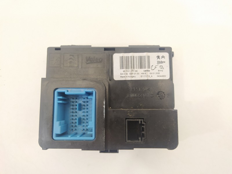 Recambio de modulo electronico para citroën jumpy fugón club m referencia OEM IAM 9832228080  