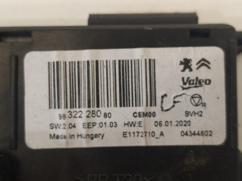 Recambio de modulo electronico para citroën jumpy fugón club m referencia OEM IAM 9832228080  