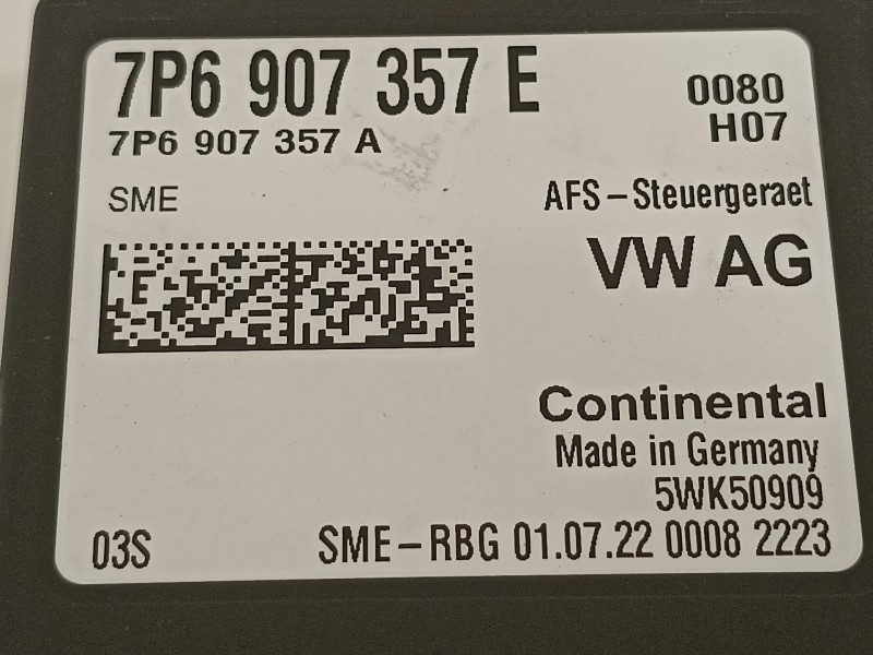 Recambio de centralita luces para seat arona xperience referencia OEM IAM 7P6907357E 7P6907357A 5WK50909