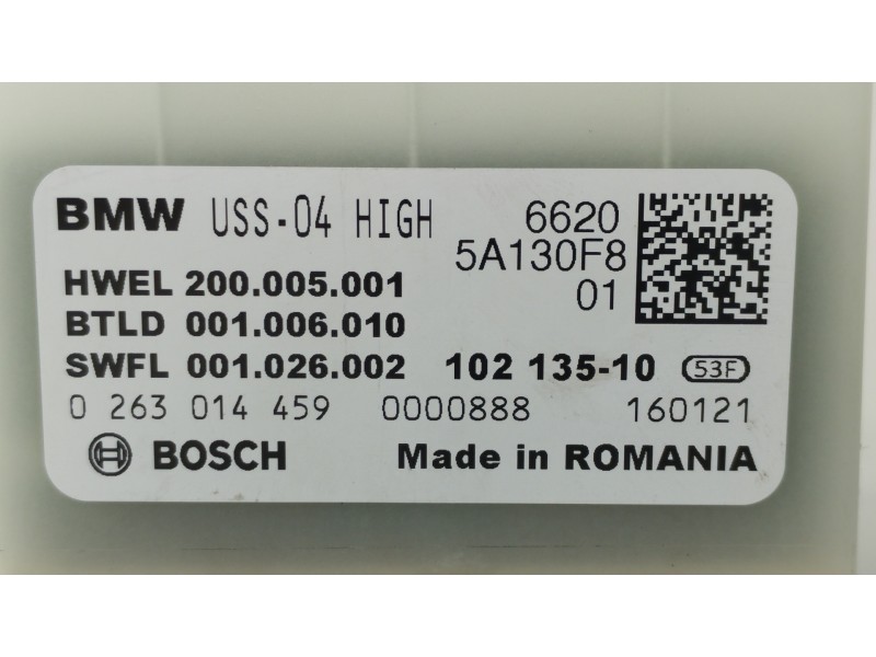 Recambio de modulo electronico para bmw serie 3 berlina (g20) 318d referencia OEM IAM 66205A130F8 0263014459 160121