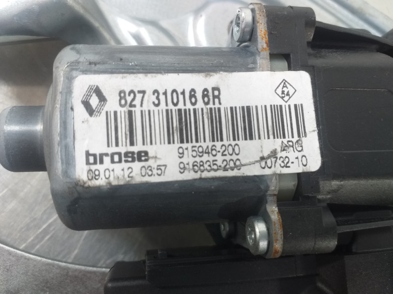 Recambio de elevalunas trasero derecho para renault scenic iii dynamique referencia OEM IAM 827310166R  