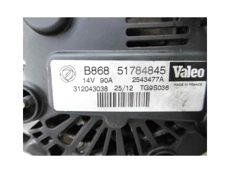 Recambio de alternador para citroën nemo basis referencia OEM IAM 51784845 2543477A TG9S036