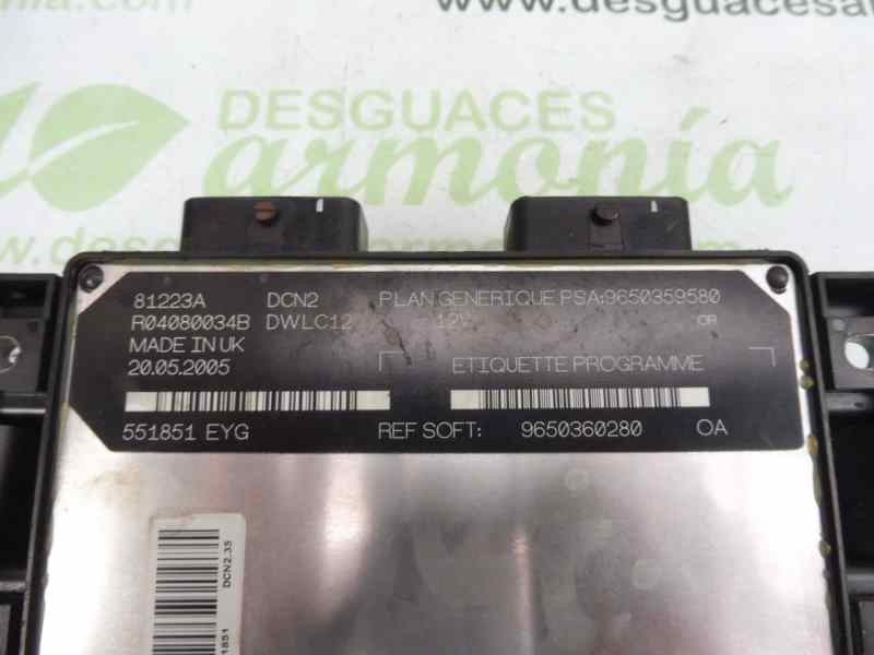 Recambio de centralita motor uce para citroën berlingo 1.9 dx familiar referencia OEM IAM 9650359580 9650360280 