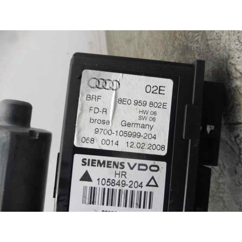 Recambio de elevalunas trasero derecho para audi a4 avant (8e) 2.0 tdi quattro (dpf) (125kw) referencia OEM IAM 8E0959802E  