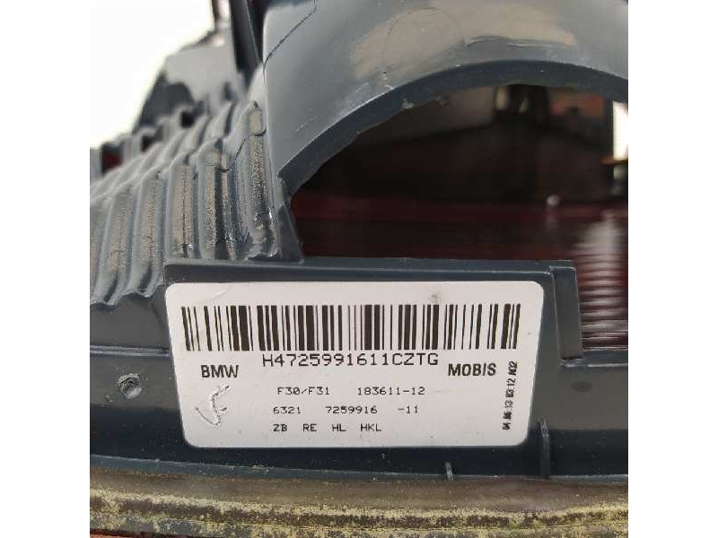 Recambio de piloto trasero derecho para bmw serie 3 lim. (f30) 316d referencia OEM IAM 63217259916 4725991611 