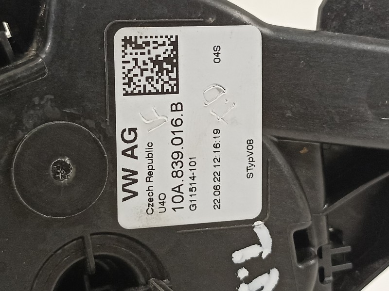 Recambio de cerradura puerta trasera derecha para seat ibiza (kj1) fr referencia OEM IAM 10A839016B  