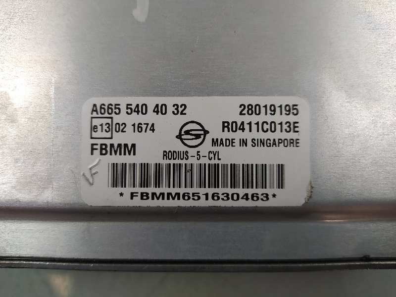 Recambio de centralita motor uce para ssangyong rodius xdi referencia OEM IAM A6655404032 R0411C013E 28019195