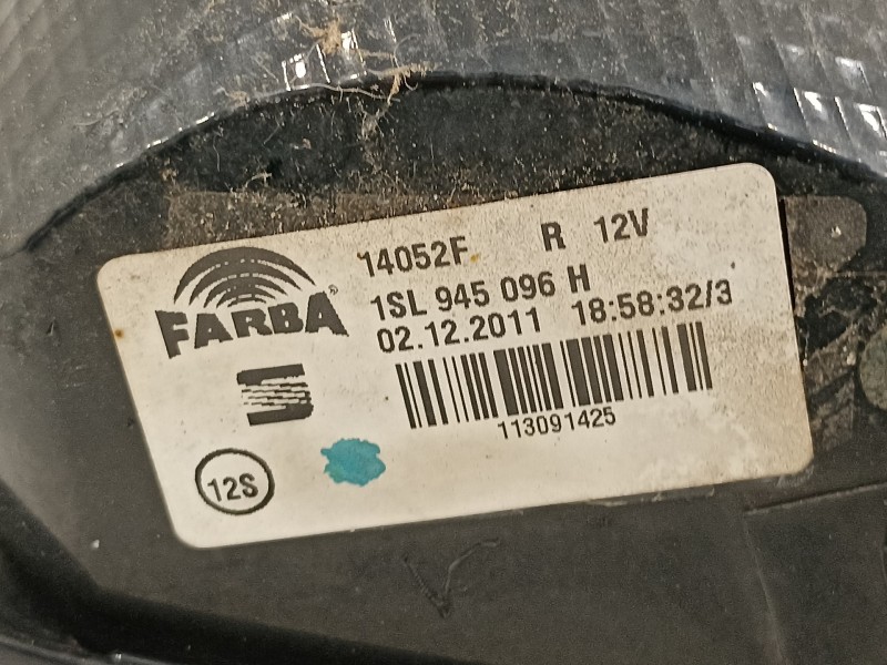 Recambio de piloto trasero derecho para seat mii (kf1) reference referencia OEM IAM 1SL945096H  