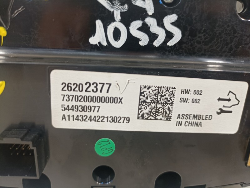 Recambio de mando climatizador para opel insignia berlina 2.0 cdti referencia OEM IAM 544930977 26202377 