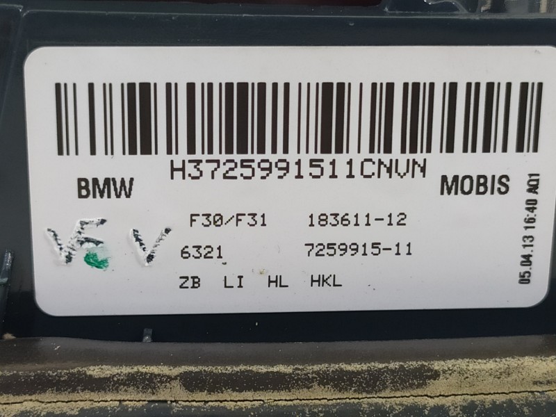 Recambio de piloto trasero izquierdo para bmw serie 3 lim. (f30) 320d referencia OEM IAM 63217259915 18361112 H3725991511CNVN