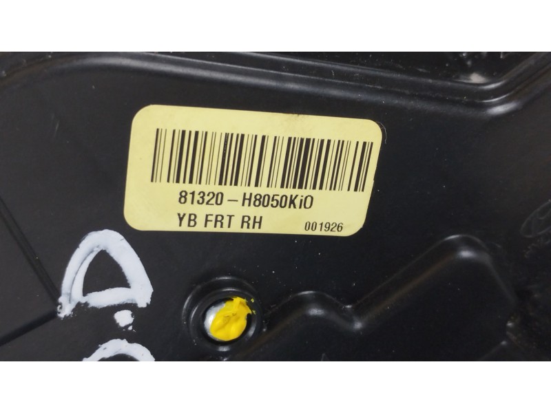 Recambio de cerradura puerta delantera derecha para kia stonic (ybcuv) drive referencia OEM IAM 81320H8050 813B0H8250 