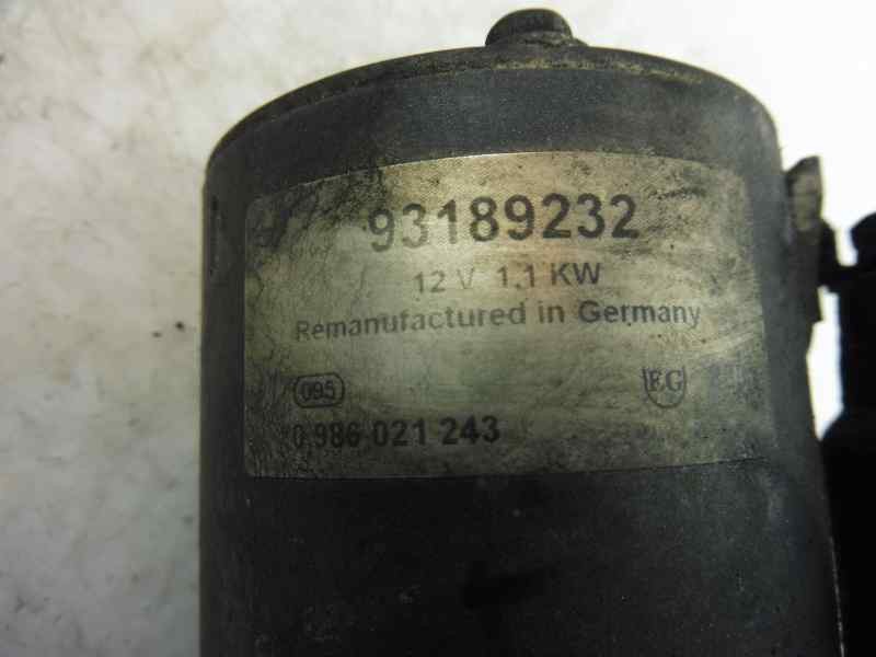 Recambio de motor arranque para opel combo (corsa c) tour referencia OEM IAM 93189232 0986021243 