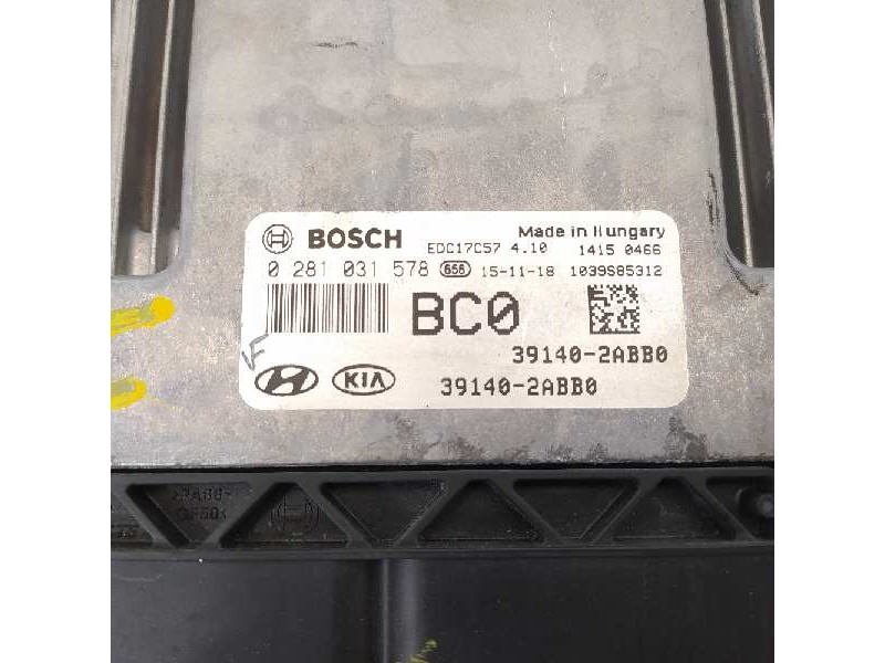 Recambio de centralita motor uce para hyundai i30 (gd) referencia OEM IAM 391402ABB0 0281031578 