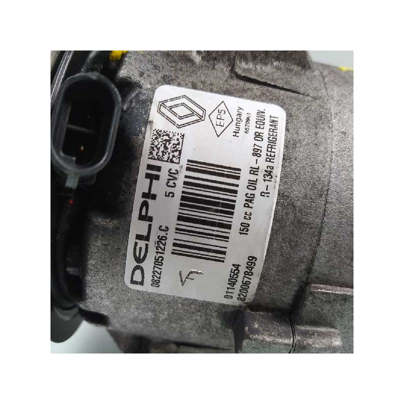 Recambio de compresor aire acondicionado para renault scenic ii grand confort dynamique referencia OEM IAM 8200678499 0822705122