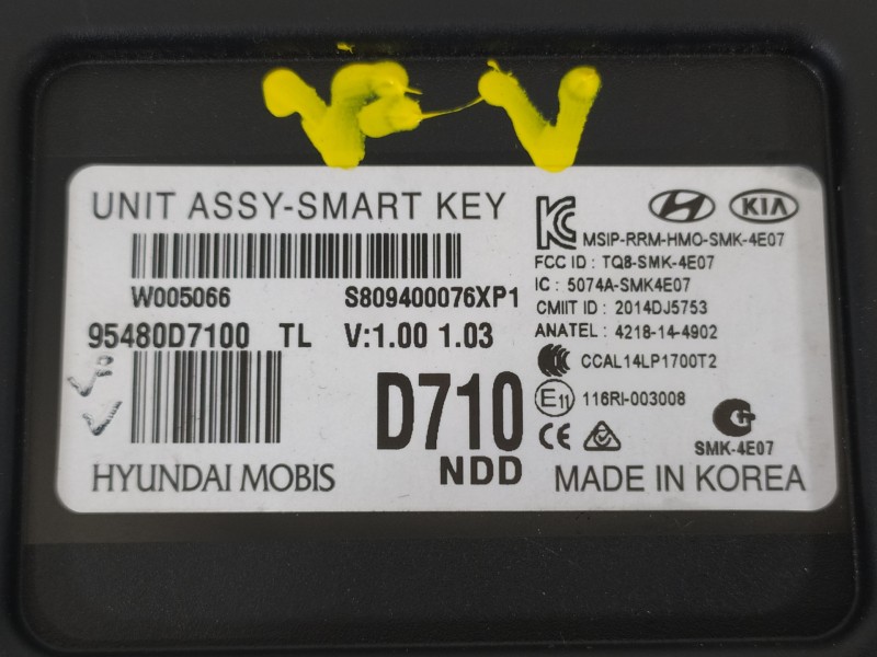 Recambio de modulo electronico para hyundai tucson kosmo 4wd referencia OEM IAM 95480D7100  