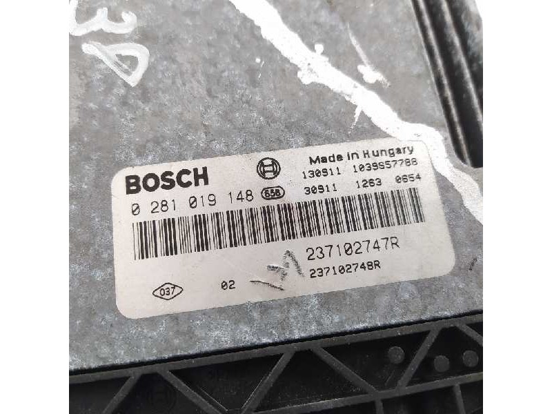 Recambio de centralita motor uce para renault clio iv dynamique referencia OEM IAM 237102747R 0281019148 