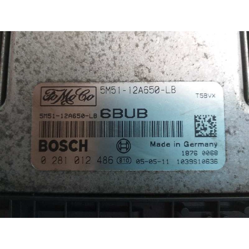 Recambio de centralita motor uce para ford focus berlina (cap) sport referencia OEM IAM 5M5112A650LB 0281012486 