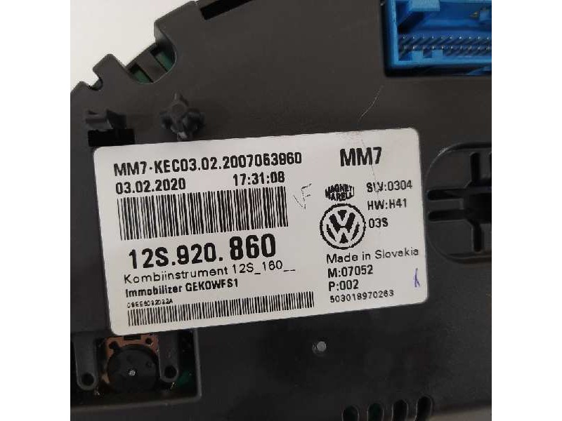 Recambio de cuadro instrumentos para seat mii (kf1) referencia OEM IAM 12S920860  