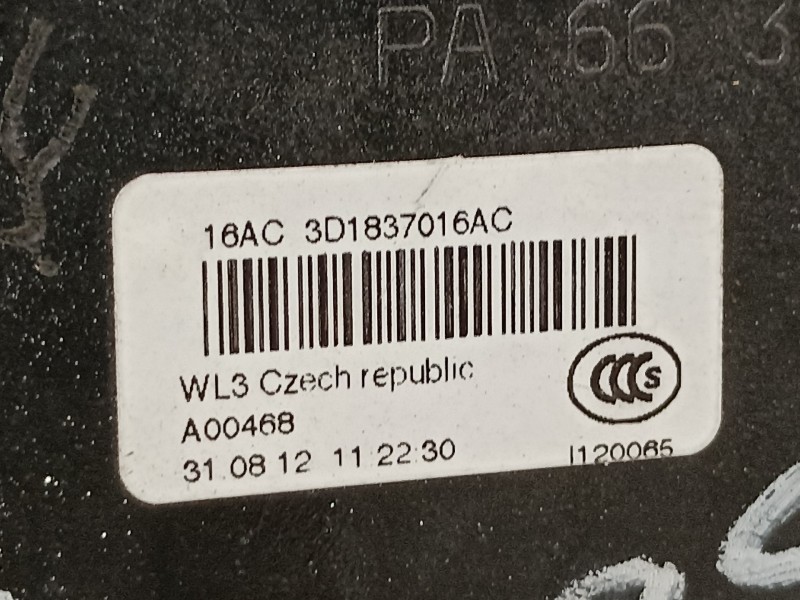 Recambio de cerradura puerta delantera derecha para skoda octavia berlina (1z3) family referencia OEM IAM 3D1837016AC  