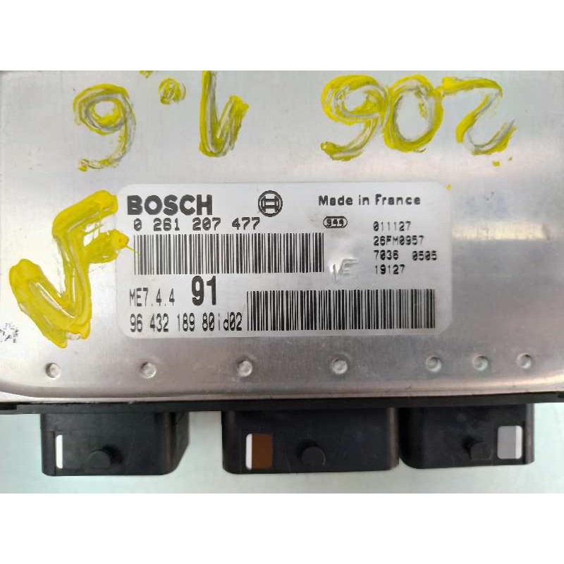 Recambio de centralita motor uce para peugeot 206 berlina xs referencia OEM IAM 9643218980 0261207477 