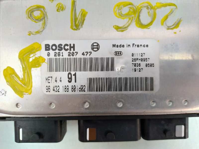 Recambio de centralita motor uce para peugeot 206 berlina xs referencia OEM IAM 9643218980 0261207477 