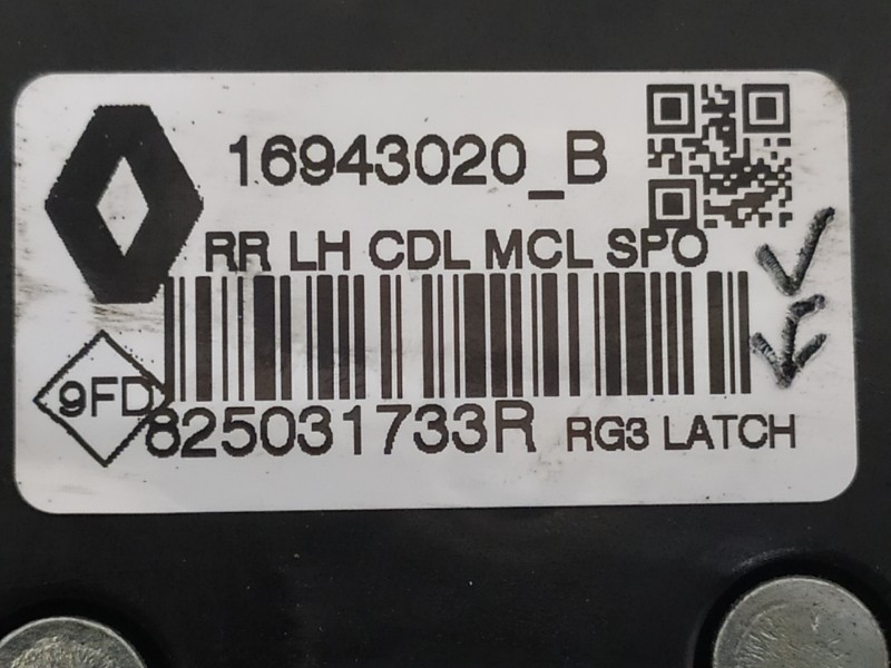 Recambio de cerradura puerta trasera izquierda para renault megane iv berlina 5p limited referencia OEM IAM 825031733R  