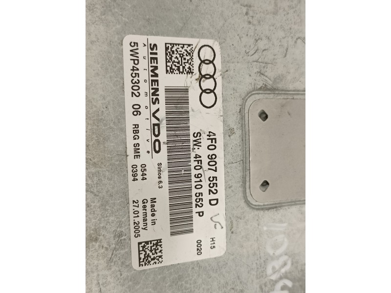 Recambio de centralita motor uce para audi a6 berlina (4f2) 2.4 referencia OEM IAM 4F0907552D 5WP45302 