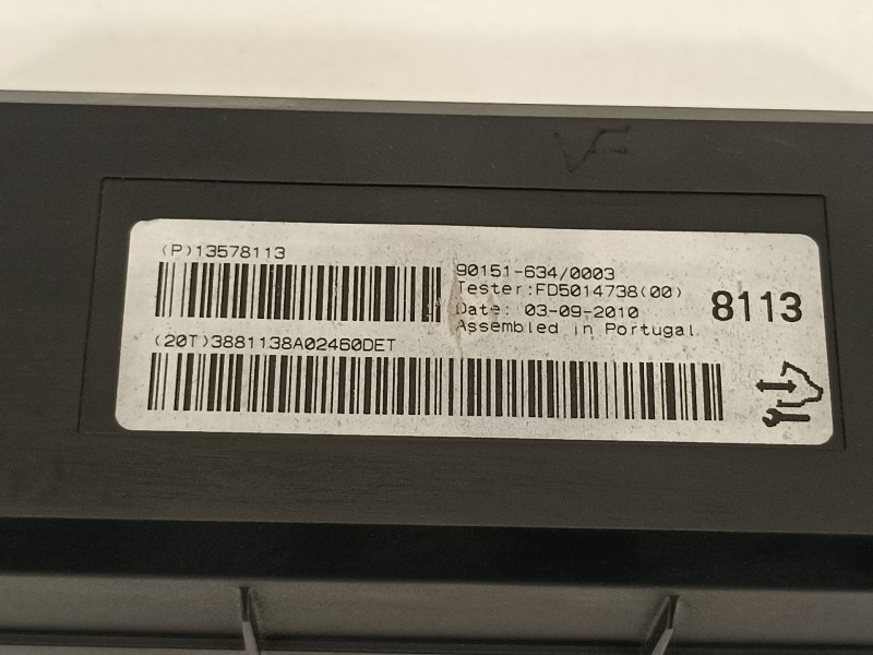 Recambio de centralita aire acondicionado para opel astra j lim. selective business referencia OEM IAM 13578113  