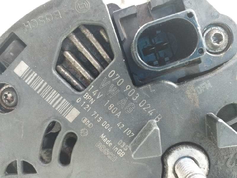 Recambio de alternador para volkswagen t5 transporter/furgoneta caja cerrada referencia OEM IAM 070903024B 0121715004 