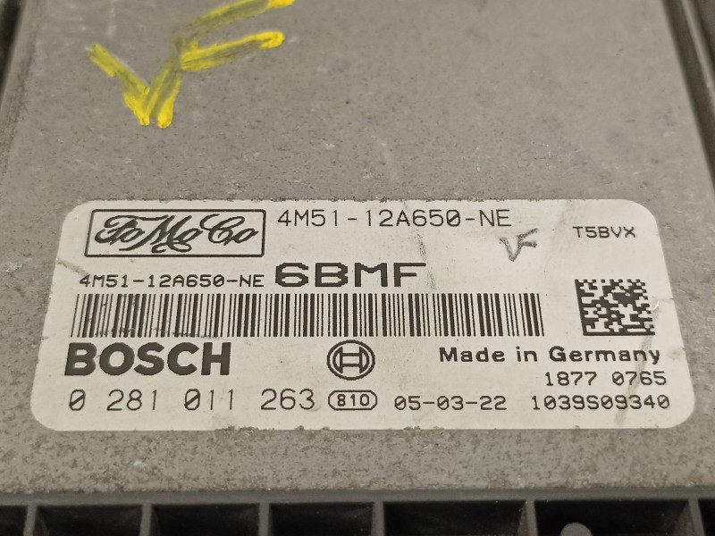 Recambio de centralita motor uce para ford c-max (cb3) ambiente referencia OEM IAM 4M5112A650NE  